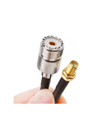 Pigtail Kablo Sma Dişi - Pl259 Dişi Dönüştürücü Siyah