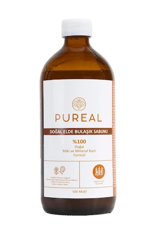 Pureal Doğal Elde Bulaşık Sabunu - Hassas Ciltlere Özel 500 Ml