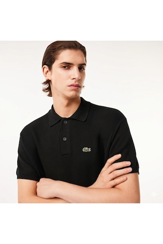 Lacoste Polo Yaka Triko T-shirt Siyah
