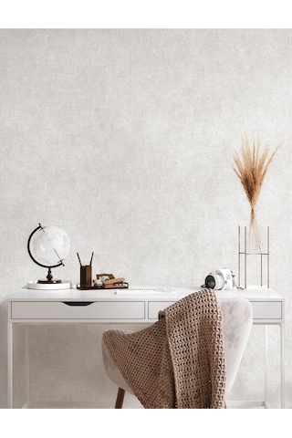 Adawall Muse Koleksiyonu- Desenli Duvar Kağıdı 16,5 M2 Beyaz