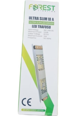 Adaptör Forest Led 12v 10a Slim Adaptör Güçlü Ve Kompakt Güç Kaynağı