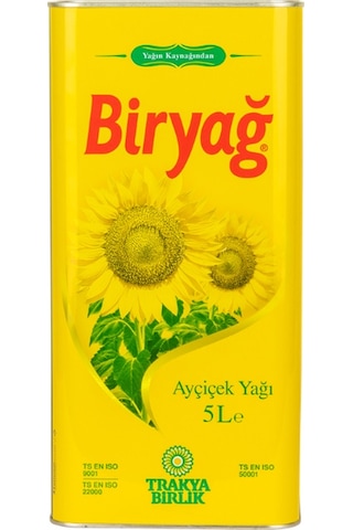 Trakyabirlik Biryağ Ayçiçek Yağı 4 x 5 L