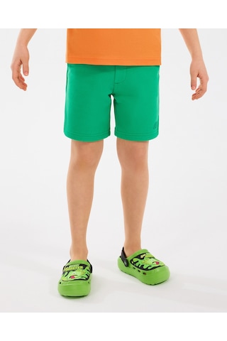 Skechers B Essentials Sweatshort Büyük Erkek Çocuk Dark Green Şort Sk2510144-300 Dark Green