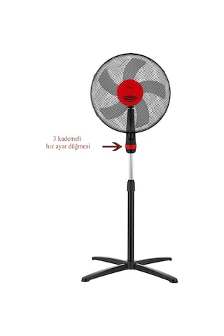 Altabi Vantilatör Ayaklı Vantilatör 5 Kanatlı Pervane 50 W 2 Yıl Garantili