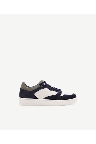 Yargıcı Hafif Tabanlı Deri Sneakers Beyaz