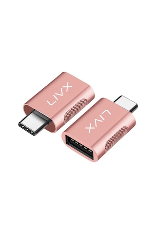 Livx Usb 3.0 To Type-c Çevirici Dönüştürücü Otg Adaptör Rose Gold Otgrg İkili Sku: Smg8690010631824