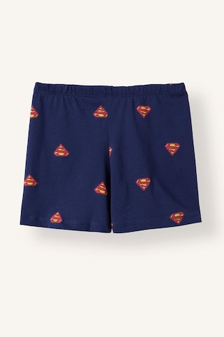 Defacto Superman Lisanslı 2li Lacivert Şortlu Pijama Takımı Erkek Bebek H8148a526hsnv42 Lacivert-nv42