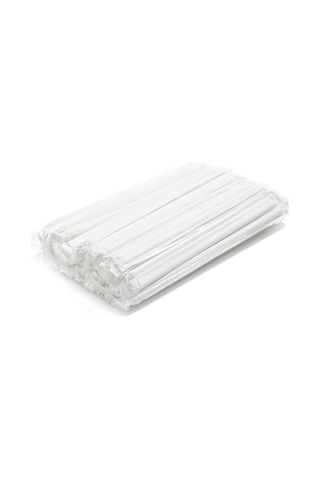 Kağıt Pipet Siyah Sargılı 6x197mm 3200 Adet Diğer