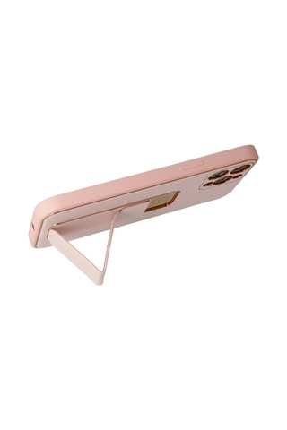 Newface Apple iPhone Uyumlu 12 Pro Kılıf Coco Deri Standlı Kapak Semeglbl - 62 - Pembe