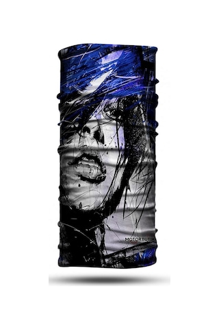 Motosıklet Bandana-boyunluk Crt-125 Siyah - Mavi