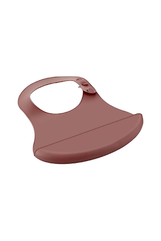 Babyjem Mini Silikon Mama Önlüğü Mocha