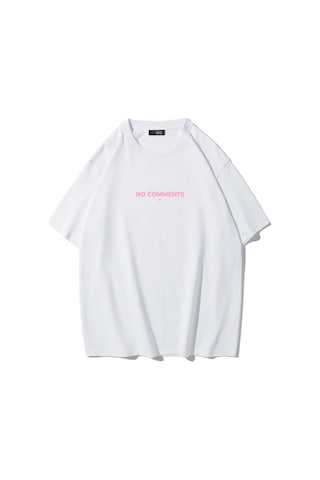 Brz Collectıon Brz Collection Unisex Oversize No Comments T-shirt Beyaz