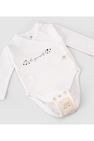 Organik Pamuk Bebek Body Zıbın Uzatma Aparatı 2 Adet 8,5mm 001