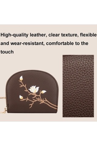 Trendooze Linjinxu Gri Nakış Yarı Daire Kapasiteli Kart Yuvası Kimlik Çoklu Tutucu Diğer