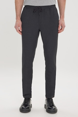Ac&Co / Altınyıldız Classics Slim Fit Dar Kesim Beli Bağlamalı Yan Cepli Erkek Pantolon - Antrasit