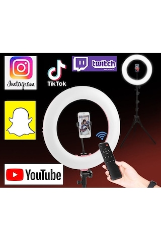 A+ Laxer Megalux Ring Light Led Işık Halkası 21 Inç 54 Cm Profesyonel Influencer Işığı Ve 210 Cm
