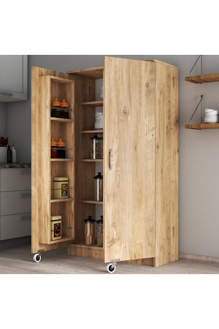 Büyük Boy 2 Kapılı Erzak Dolabı Çam - Erc0102