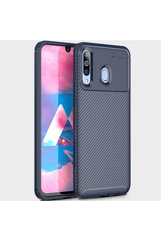 Galaxy M30 Kılıf Zore Negro Silikon Kapak Kahverengi