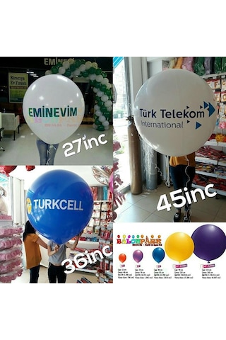 1 Adet 45Inç 114 CM Beyaz Jumbo Büyük Balon Inik