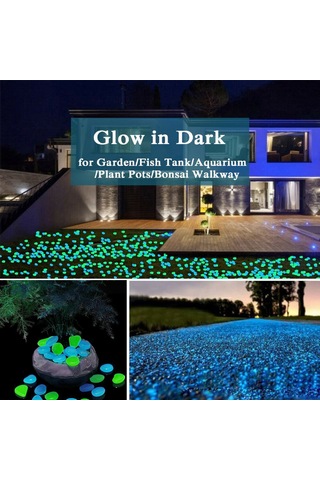 Xiyyadms Turuncu Işıyan Taşlar - Bahçe Akvaryum Dekoratif Resin Kiremitler - 100 Adet Fosforlu Renkli Yumuşak Taş Seti