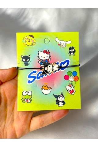 Renkli Kuromi - Ayarlanabilir İpli Bileklik Çok Renkli