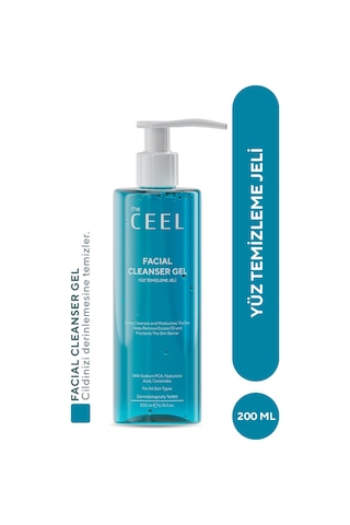 The Ceel Sebum Dengeleyici, AydınlatıcıEtkili Tüm Cilt Tiplerine Uygun Centella Özlü Yüz Yıkama Jeli 200 ml