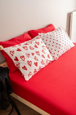 Soley Mix & Match Lover %100 Pamuk Çift Kişilik Nevresim Seti Kırmızı