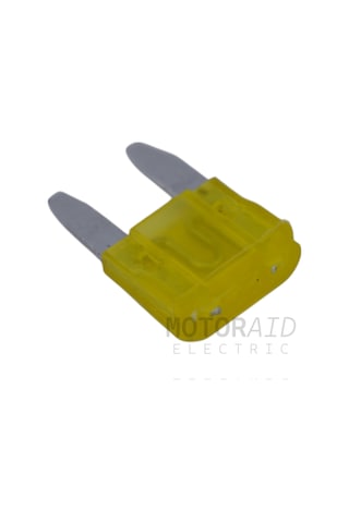 100 Adet 20a Sarı Mini Oto Bıçak Sigorta 12v - 32v Dc 20