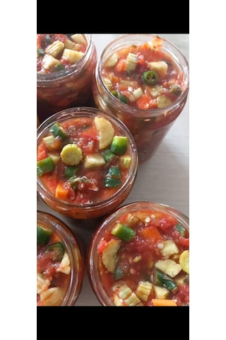 Domates Soslu Acı Karışık Salata Turşu-600 Gr