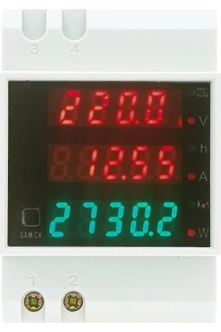 Trendooze Voltmetre Suntek Ray Led Din Dijital D52-2047100a Ampermetre Ac80v-300v-at-dahili Ct