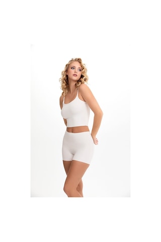 Sensu Lazer Kesim Yüksek Bel Şort 3'lü Set Model-3 Yeşil