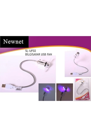 Sl-uf02 Aç/kapa Düğmeli Usb Vantilatör - Akrobat Usb Fan Led Işık