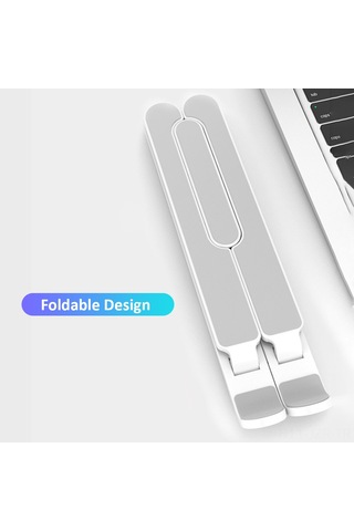 Geeroyoo Laptop Standı Ergonomik 6 Seviye Ayarli Soğutma Tabanı Boyun Ağrısı Azaltıcı Siyah Abs-alüminyum Siyah