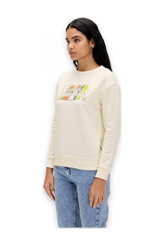 Bad Bear 24.04.12.002 Re-carina Crewneck Sweat Kırık Beyaz Unisex Sweatshirt Kırık Beyaz