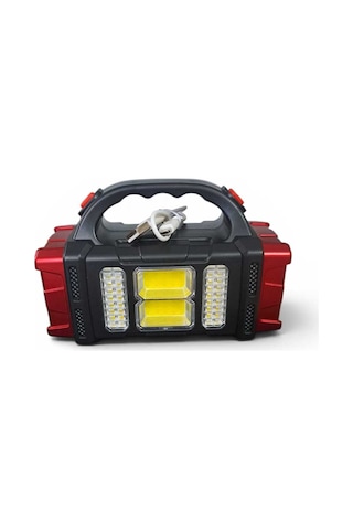 25w Şarjlı Led El Feneri Çalışma Lambası Güneş Paneli Girişli Usb Şarjlı Çok Fonksiyonlu Çok Renkli - 900266285 Çok Renkli