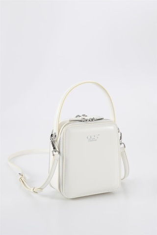Ççs 17561 Kadın Omuz Askılı El Çantası-beyaz Beyaz
