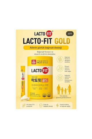 Lacto-fit Gold Probiyotik Ve Çinko İçeren Takviye Edici Gıda 50 Saşe 100 G