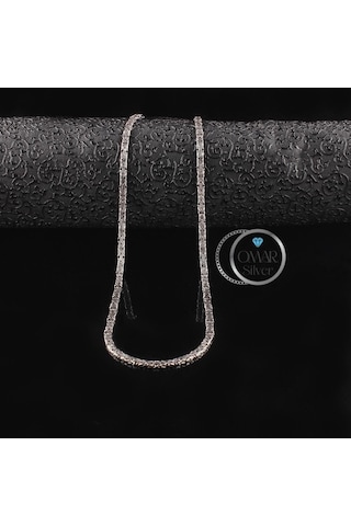 Omar Silver 925 Ayar El İşi Kral Kolye 3,65 Mm