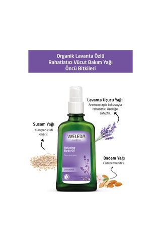 Weleda Organik Lavanta Özlü Vücut Bakım Yağı 100ml