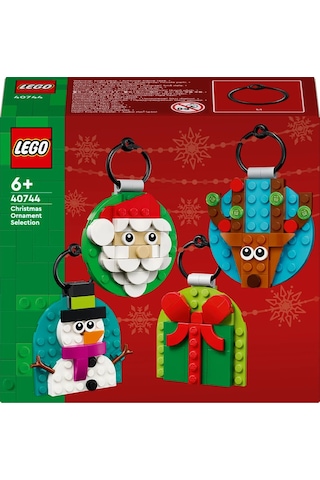 LEGO® Yılbaşı Süsü Koleksiyonu 40744 – 6 Yaş ve Üzeri İçin Kardan Adam, Ren Geyiği ve Noel Baba Yılbaşı Süsleri Yapım Seti (153 Parça)