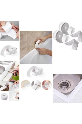 Lavabo Klozet Pimapen Kenarı Ve Küvet Kenar Bandı - 3,2 Mt Su Sızdırmaz Geçirmez Bant