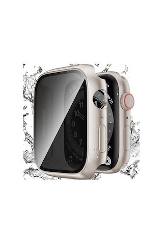 Apple Uyumlu Watch Series 7 8 9 45mm Hayalet Pc Sert Kasa Ekran Koruycu 360 Güvenli Koruma