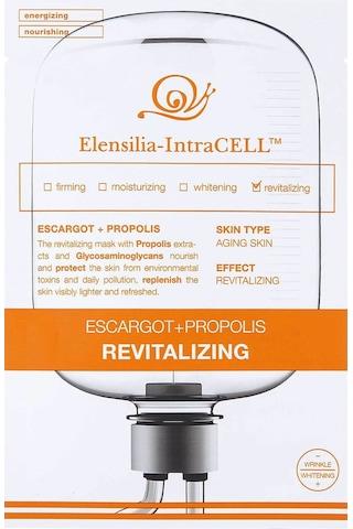 Elensilia Escargot + Propolis Yenileyici Ve Besleyici Yaprak Maske Intracell Propolis Mask