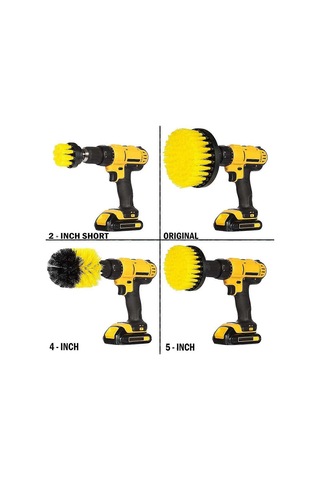 4 Adet Elektrikli Matkap Temizleme Fırçası - Elektrikli Temizleme Fırçası Matkap Dahil Değildir