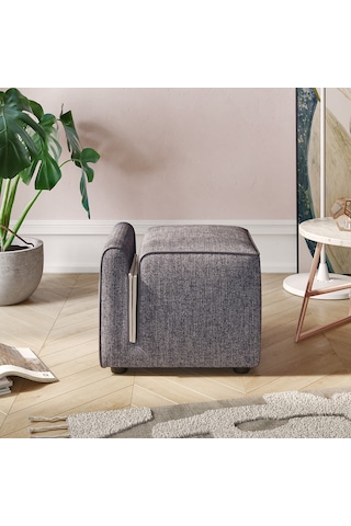 Paris Cepli Ve Dergilikli Puf, Oturma Odası, Antre Puf, Gri Gri