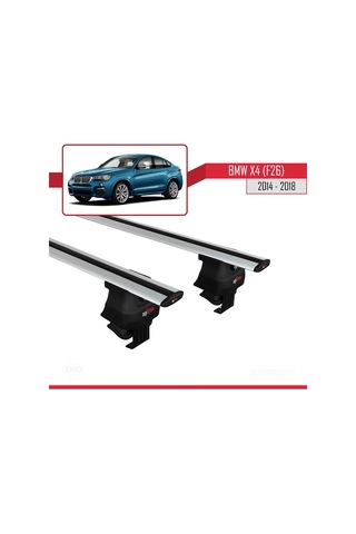 Bmw X4 F26 2014-2018 Arası İle Uyumlu Ace-4 Ara Atkı Tavan Barı Gri
