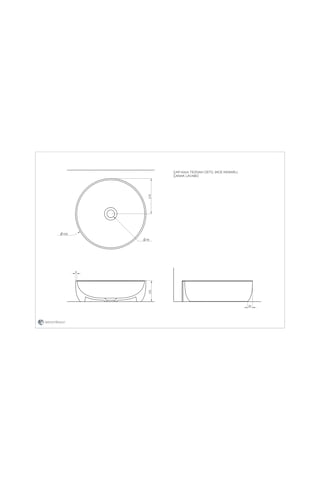 Seramiksan Sole Tezgah Üstü Lavabo 42 CM