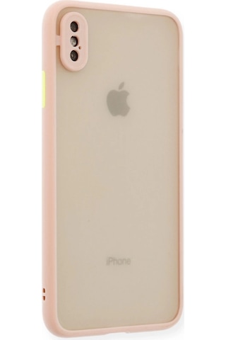Mepa Apple, Uyumlu iPhone Xs Max Kılıf Montreal Silikon Kapak - Pembe Najmaddin standart