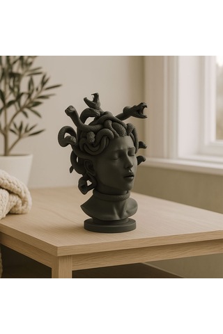 Medusa Heykeli Dekoratif Büst-fibrika Store