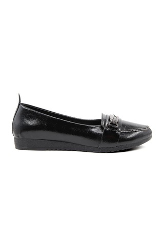 Style Star Ys3058 Siyah Rugan Kadın Babet